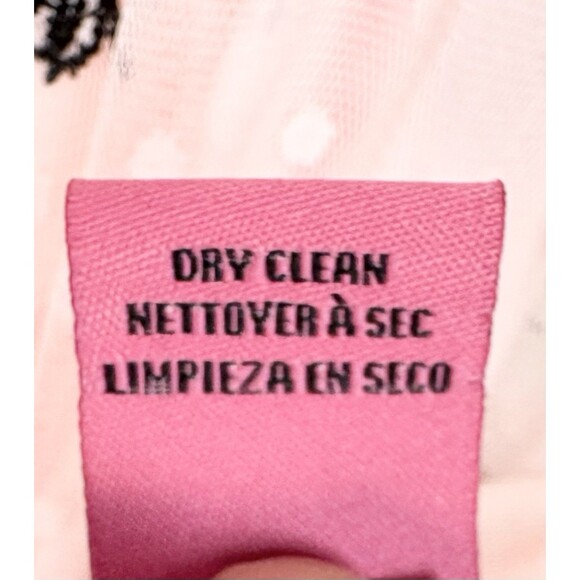 Betsy Johnson Pink Ruffle Tiered Cottagecore Bees Bugs Polka Dot Dress, Size 12 - Picture 12 of 15